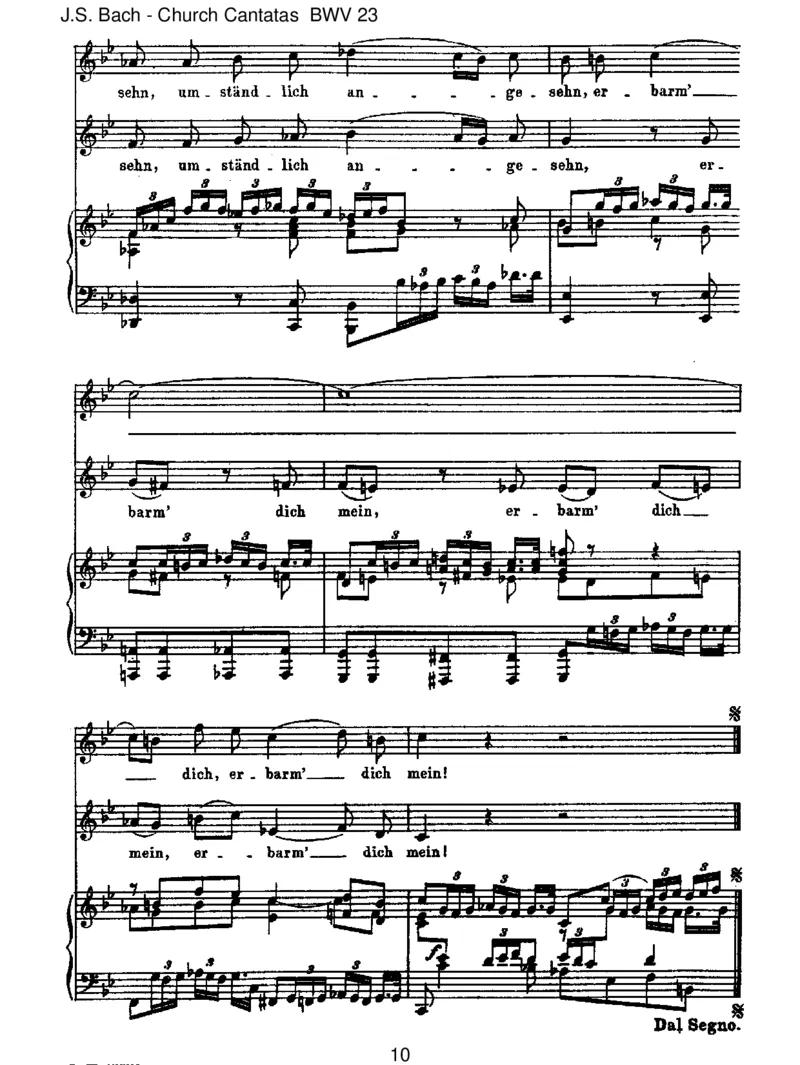 BWV23DuwahrerGottundDavidsSohn_一万首著名钢琴曲谱哈农贝多芬合集视频教学电子版高清无水印可打印_1古典钢琴知名音乐家谱_巴赫钢琴谱全集_J.S巴赫作品全集_JohannSebastianBach(1685-1750)巴赫