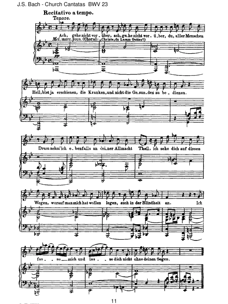 BWV23DuwahrerGottundDavidsSohn_一万首著名钢琴曲谱哈农贝多芬合集视频教学电子版高清无水印可打印_1古典钢琴知名音乐家谱_巴赫钢琴谱全集_J.S巴赫作品全集_JohannSebastianBach(1685-1750)巴赫