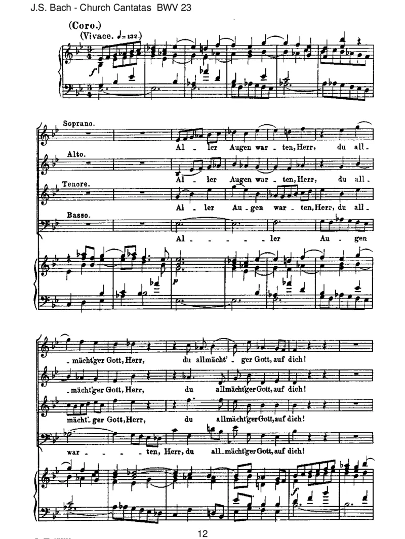 BWV23DuwahrerGottundDavidsSohn_一万首著名钢琴曲谱哈农贝多芬合集视频教学电子版高清无水印可打印_1古典钢琴知名音乐家谱_巴赫钢琴谱全集_J.S巴赫作品全集_JohannSebastianBach(1685-1750)巴赫