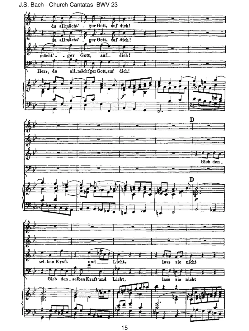 BWV23DuwahrerGottundDavidsSohn_一万首著名钢琴曲谱哈农贝多芬合集视频教学电子版高清无水印可打印_1古典钢琴知名音乐家谱_巴赫钢琴谱全集_J.S巴赫作品全集_JohannSebastianBach(1685-1750)巴赫