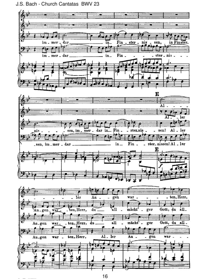 BWV23DuwahrerGottundDavidsSohn_一万首著名钢琴曲谱哈农贝多芬合集视频教学电子版高清无水印可打印_1古典钢琴知名音乐家谱_巴赫钢琴谱全集_J.S巴赫作品全集_JohannSebastianBach(1685-1750)巴赫