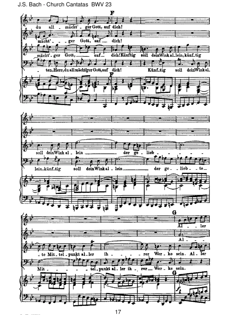 BWV23DuwahrerGottundDavidsSohn_一万首著名钢琴曲谱哈农贝多芬合集视频教学电子版高清无水印可打印_1古典钢琴知名音乐家谱_巴赫钢琴谱全集_J.S巴赫作品全集_JohannSebastianBach(1685-1750)巴赫