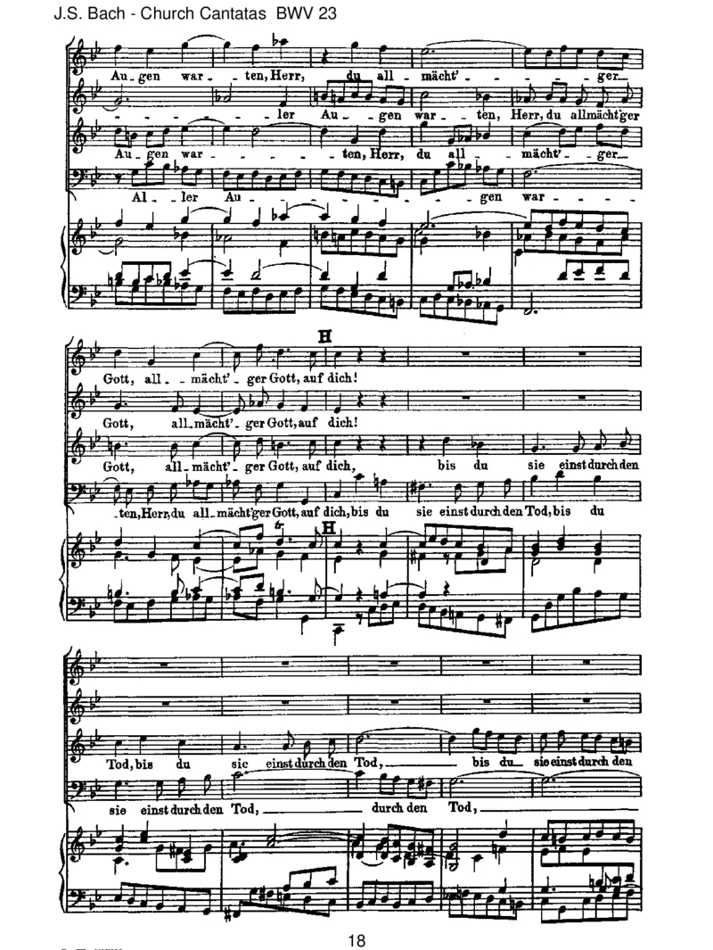 BWV23DuwahrerGottundDavidsSohn_一万首著名钢琴曲谱哈农贝多芬合集视频教学电子版高清无水印可打印_1古典钢琴知名音乐家谱_巴赫钢琴谱全集_J.S巴赫作品全集_JohannSebastianBach(1685-1750)巴赫