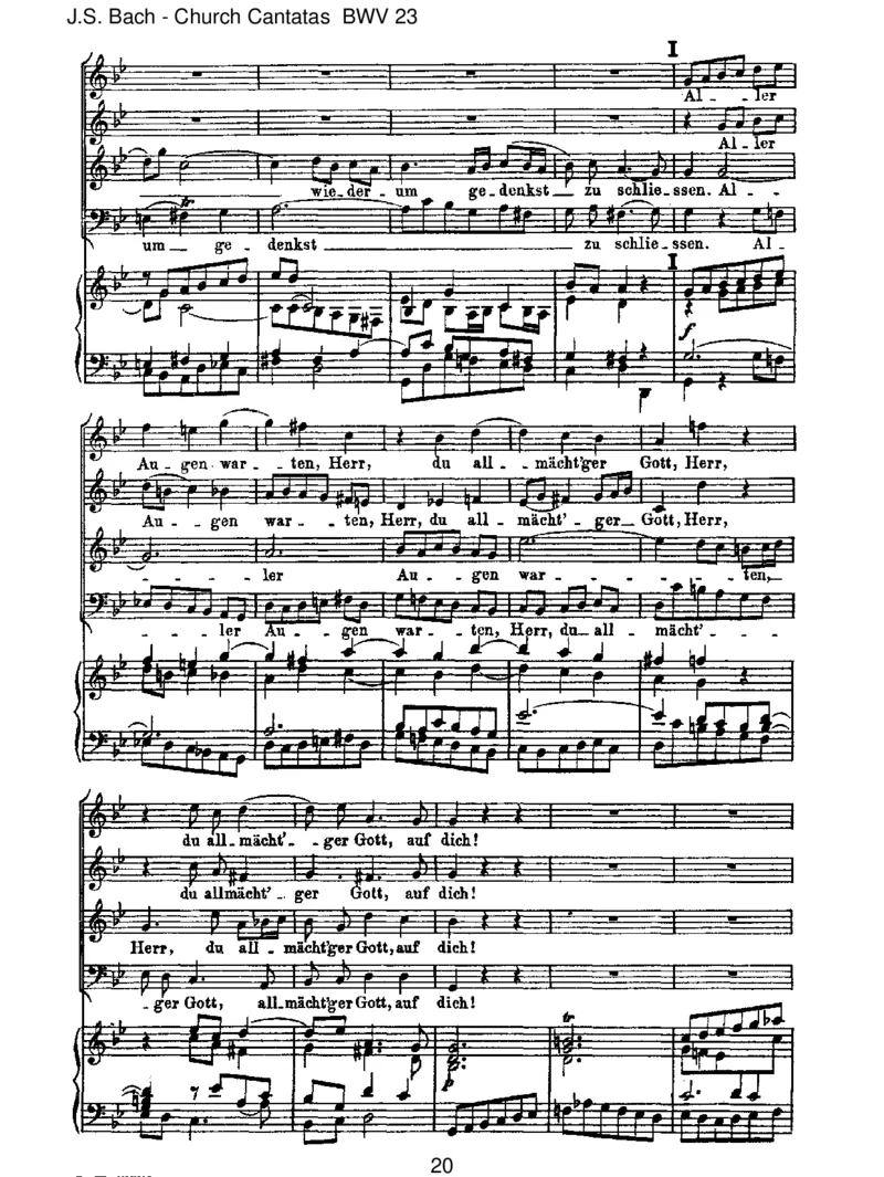 BWV23DuwahrerGottundDavidsSohn_一万首著名钢琴曲谱哈农贝多芬合集视频教学电子版高清无水印可打印_1古典钢琴知名音乐家谱_巴赫钢琴谱全集_J.S巴赫作品全集_JohannSebastianBach(1685-1750)巴赫