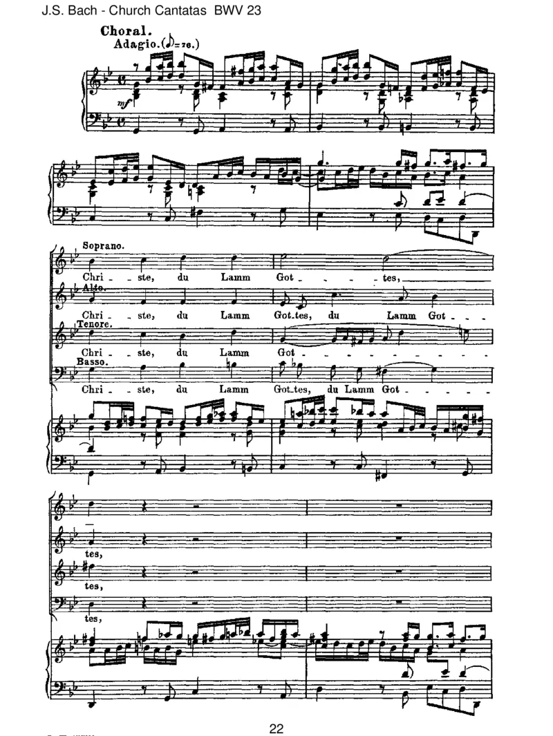 BWV23DuwahrerGottundDavidsSohn_一万首著名钢琴曲谱哈农贝多芬合集视频教学电子版高清无水印可打印_1古典钢琴知名音乐家谱_巴赫钢琴谱全集_J.S巴赫作品全集_JohannSebastianBach(1685-1750)巴赫