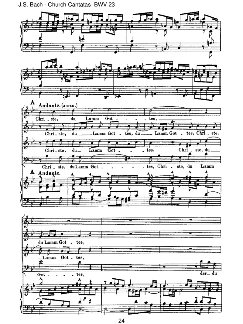 BWV23DuwahrerGottundDavidsSohn_一万首著名钢琴曲谱哈农贝多芬合集视频教学电子版高清无水印可打印_1古典钢琴知名音乐家谱_巴赫钢琴谱全集_J.S巴赫作品全集_JohannSebastianBach(1685-1750)巴赫