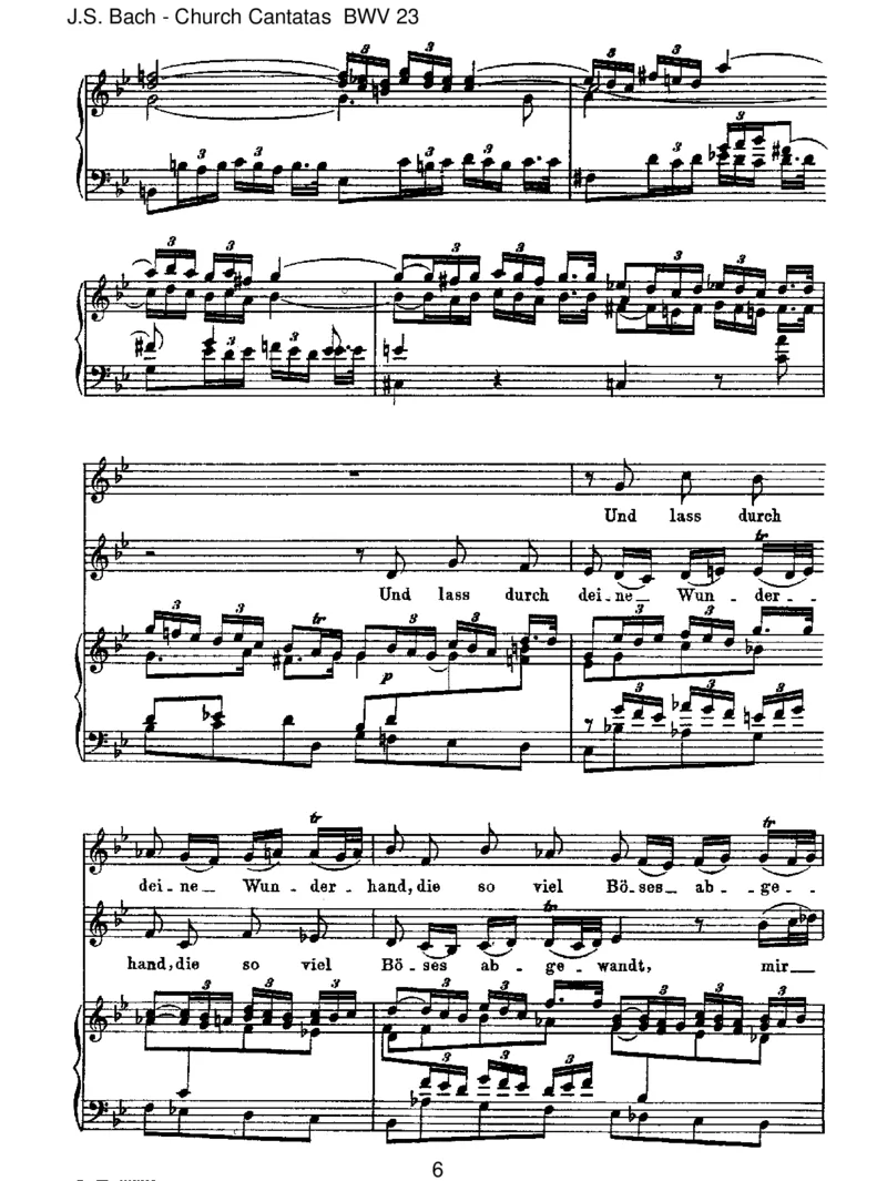 BWV23DuwahrerGottundDavidsSohn_一万首著名钢琴曲谱哈农贝多芬合集视频教学电子版高清无水印可打印_1古典钢琴知名音乐家谱_巴赫钢琴谱全集_J.S巴赫作品全集_JohannSebastianBach(1685-1750)巴赫