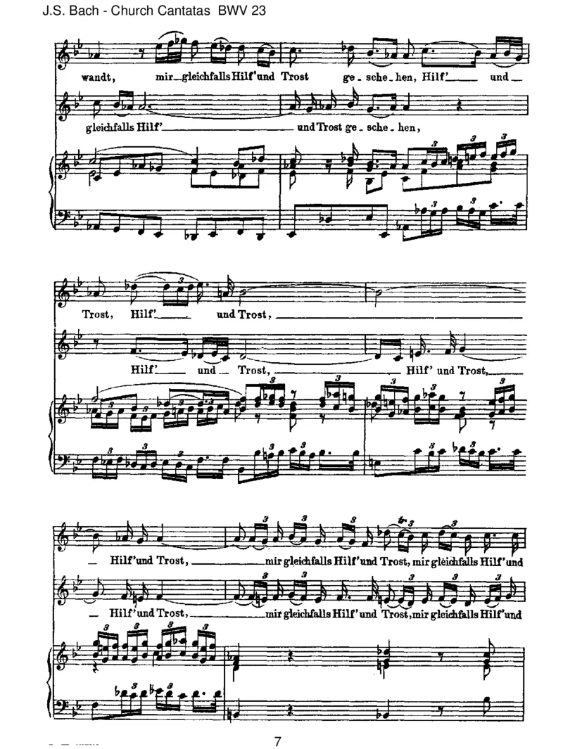 BWV23DuwahrerGottundDavidsSohn_一万首著名钢琴曲谱哈农贝多芬合集视频教学电子版高清无水印可打印_1古典钢琴知名音乐家谱_巴赫钢琴谱全集_J.S巴赫作品全集_JohannSebastianBach(1685-1750)巴赫