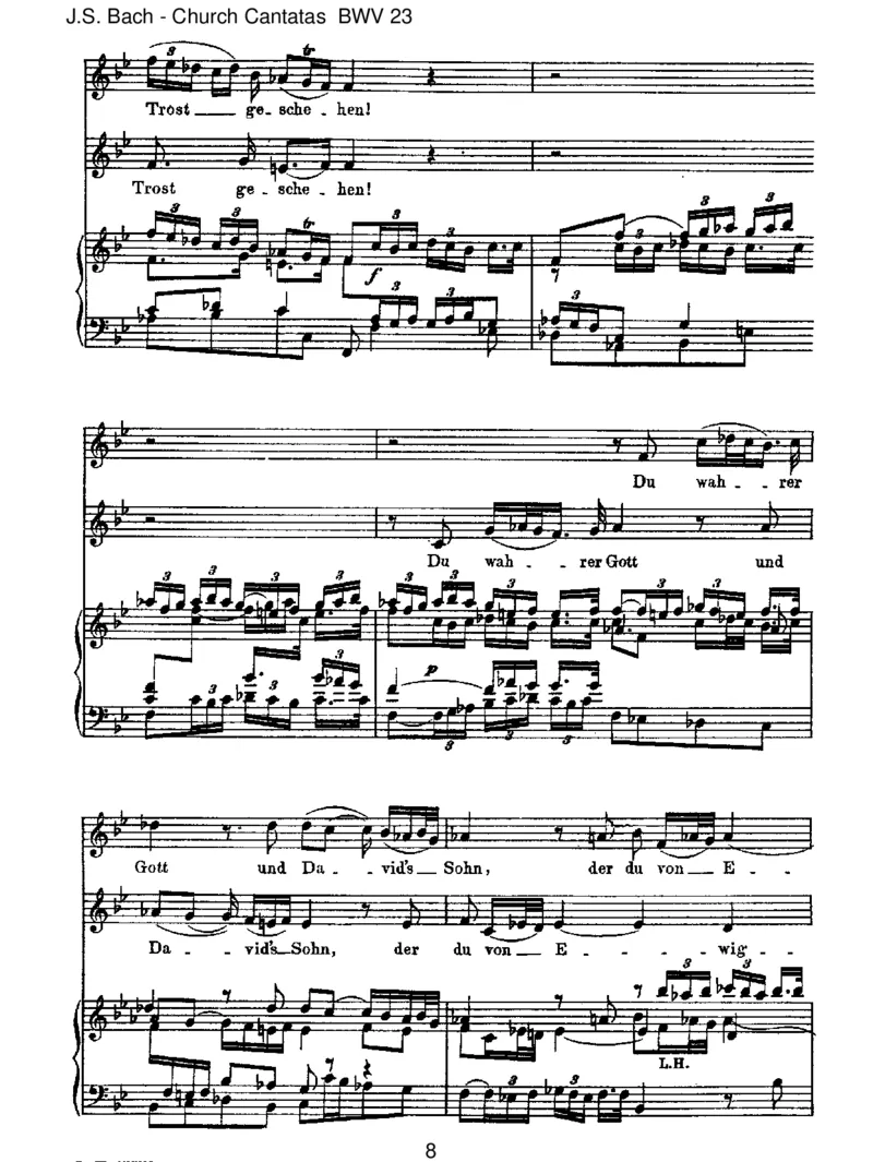 BWV23DuwahrerGottundDavidsSohn_一万首著名钢琴曲谱哈农贝多芬合集视频教学电子版高清无水印可打印_1古典钢琴知名音乐家谱_巴赫钢琴谱全集_J.S巴赫作品全集_JohannSebastianBach(1685-1750)巴赫