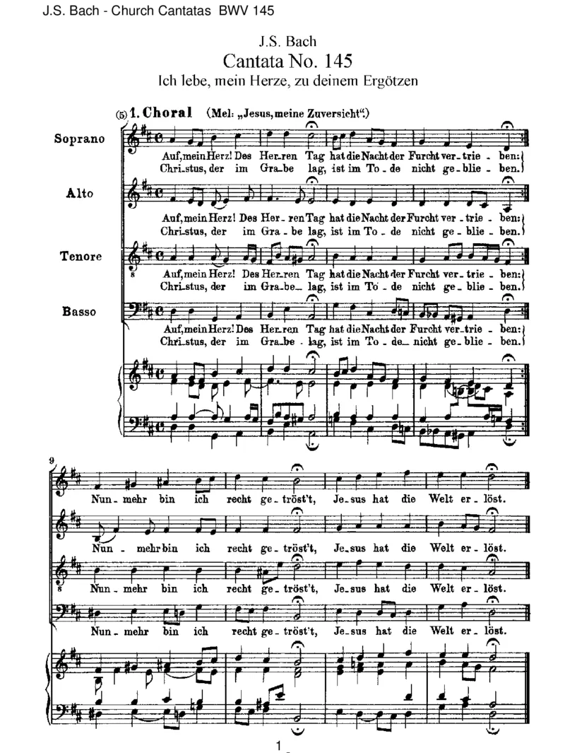 BWV145Ichlebe,meinHerze,zudeinemErg_tzen_一万首著名钢琴曲谱哈农贝多芬合集视频教学电子版高清无水印可打印_1古典钢琴知名音乐家谱_巴赫钢琴谱全集_J.S巴赫作品全集