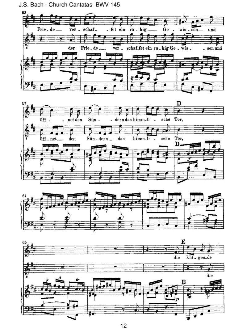 BWV145Ichlebe,meinHerze,zudeinemErg_tzen_一万首著名钢琴曲谱哈农贝多芬合集视频教学电子版高清无水印可打印_1古典钢琴知名音乐家谱_巴赫钢琴谱全集_J.S巴赫作品全集