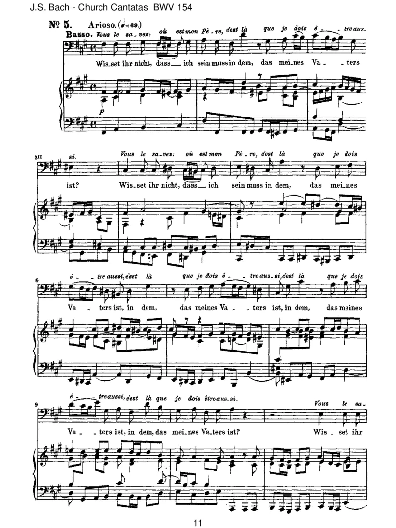 BWV154MeinliebsterJesusistverloren_一万首著名钢琴曲谱哈农贝多芬合集视频教学电子版高清无水印可打印_1古典钢琴知名音乐家谱_巴赫钢琴谱全集_J.S巴赫作品全集