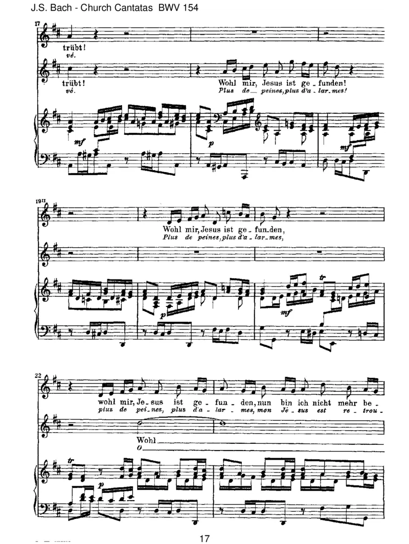 BWV154MeinliebsterJesusistverloren_一万首著名钢琴曲谱哈农贝多芬合集视频教学电子版高清无水印可打印_1古典钢琴知名音乐家谱_巴赫钢琴谱全集_J.S巴赫作品全集