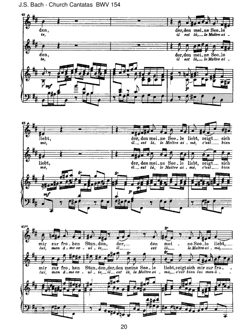 BWV154MeinliebsterJesusistverloren_一万首著名钢琴曲谱哈农贝多芬合集视频教学电子版高清无水印可打印_1古典钢琴知名音乐家谱_巴赫钢琴谱全集_J.S巴赫作品全集