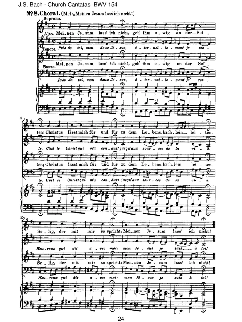 BWV154MeinliebsterJesusistverloren_一万首著名钢琴曲谱哈农贝多芬合集视频教学电子版高清无水印可打印_1古典钢琴知名音乐家谱_巴赫钢琴谱全集_J.S巴赫作品全集