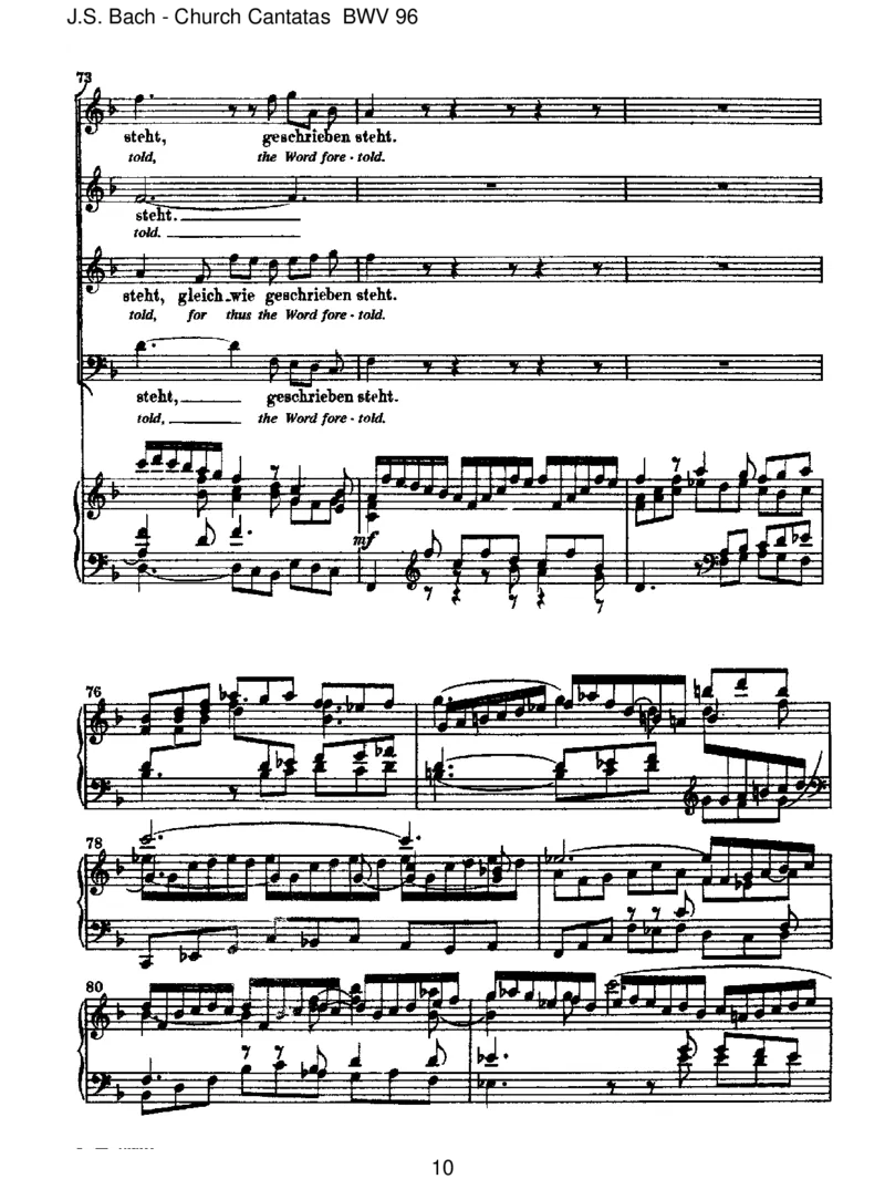 BWV96HerrChrist,derein'geGottessohn_一万首著名钢琴曲谱哈农贝多芬合集视频教学电子版高清无水印可打印_1古典钢琴知名音乐家谱_巴赫钢琴谱全集_J.S巴赫作品全集