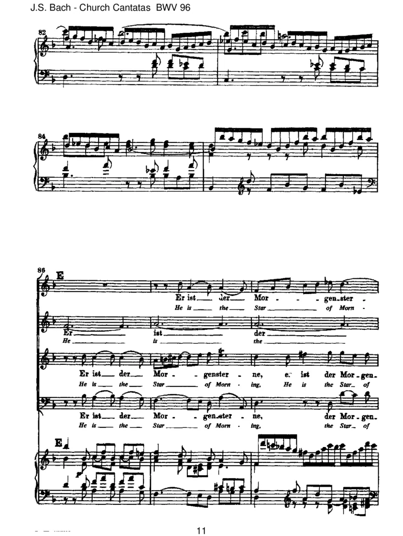 BWV96HerrChrist,derein'geGottessohn_一万首著名钢琴曲谱哈农贝多芬合集视频教学电子版高清无水印可打印_1古典钢琴知名音乐家谱_巴赫钢琴谱全集_J.S巴赫作品全集