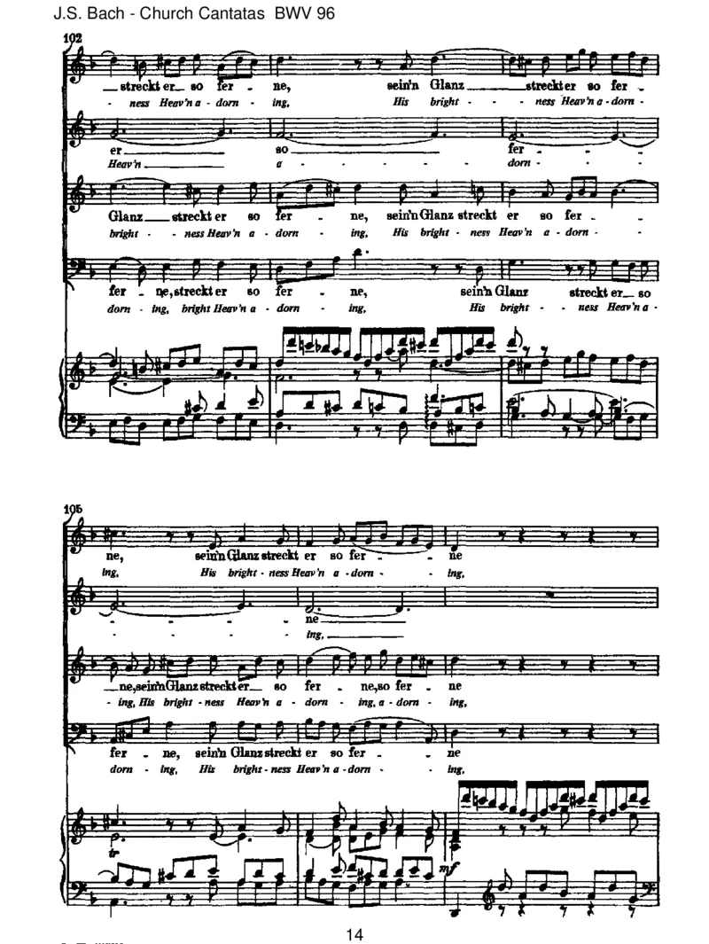 BWV96HerrChrist,derein'geGottessohn_一万首著名钢琴曲谱哈农贝多芬合集视频教学电子版高清无水印可打印_1古典钢琴知名音乐家谱_巴赫钢琴谱全集_J.S巴赫作品全集