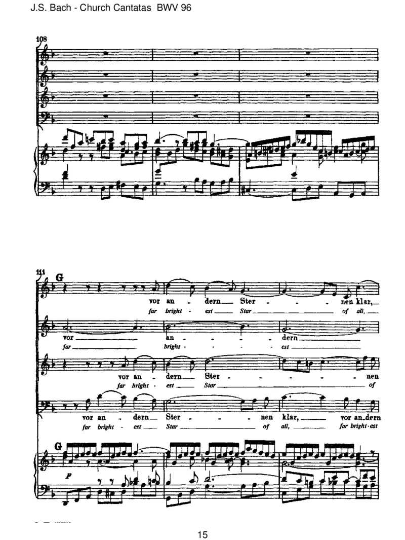 BWV96HerrChrist,derein'geGottessohn_一万首著名钢琴曲谱哈农贝多芬合集视频教学电子版高清无水印可打印_1古典钢琴知名音乐家谱_巴赫钢琴谱全集_J.S巴赫作品全集