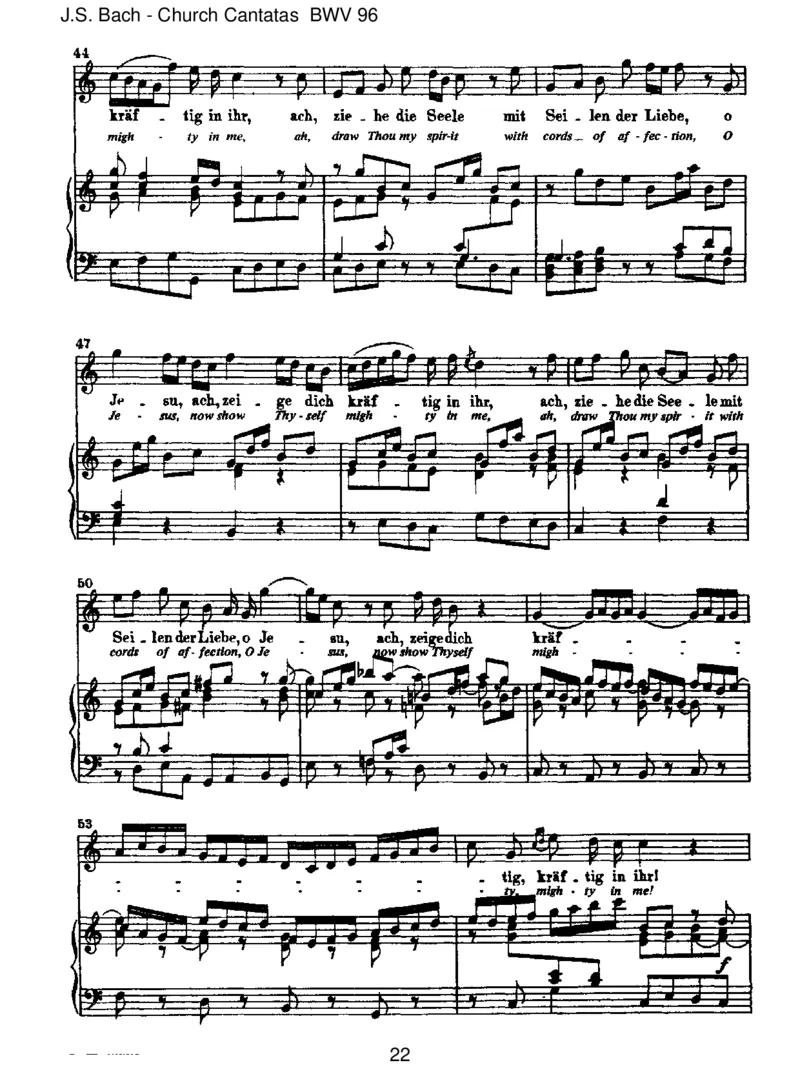 BWV96HerrChrist,derein'geGottessohn_一万首著名钢琴曲谱哈农贝多芬合集视频教学电子版高清无水印可打印_1古典钢琴知名音乐家谱_巴赫钢琴谱全集_J.S巴赫作品全集