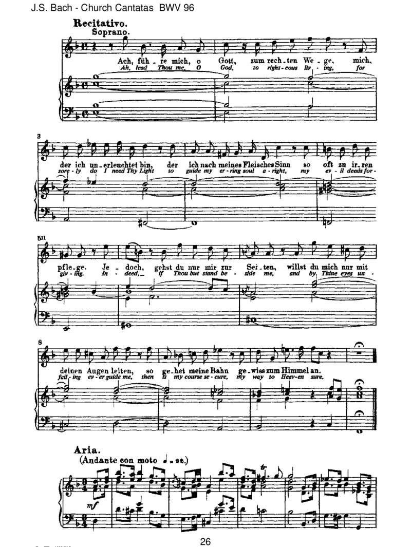 BWV96HerrChrist,derein'geGottessohn_一万首著名钢琴曲谱哈农贝多芬合集视频教学电子版高清无水印可打印_1古典钢琴知名音乐家谱_巴赫钢琴谱全集_J.S巴赫作品全集