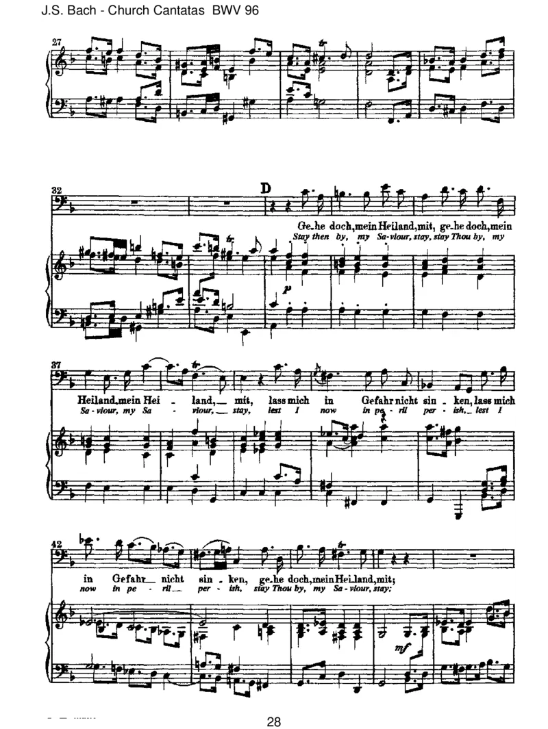 BWV96HerrChrist,derein'geGottessohn_一万首著名钢琴曲谱哈农贝多芬合集视频教学电子版高清无水印可打印_1古典钢琴知名音乐家谱_巴赫钢琴谱全集_J.S巴赫作品全集