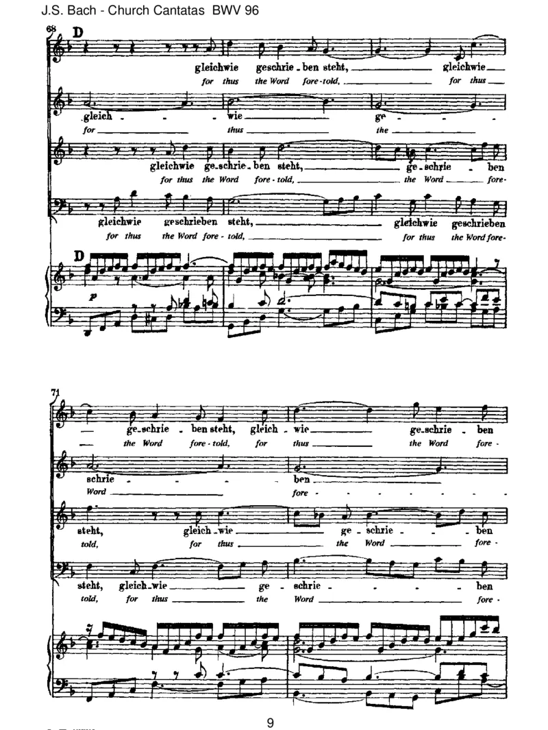 BWV96HerrChrist,derein'geGottessohn_一万首著名钢琴曲谱哈农贝多芬合集视频教学电子版高清无水印可打印_1古典钢琴知名音乐家谱_巴赫钢琴谱全集_J.S巴赫作品全集