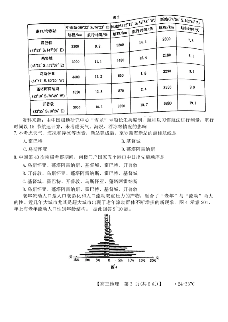 地理-广东省2023-2024学年高三下学期开学考试大联考(1)_2024年2月_022月合集_2024届广东省2月高三下学期开学考试金太阳联考（278C）