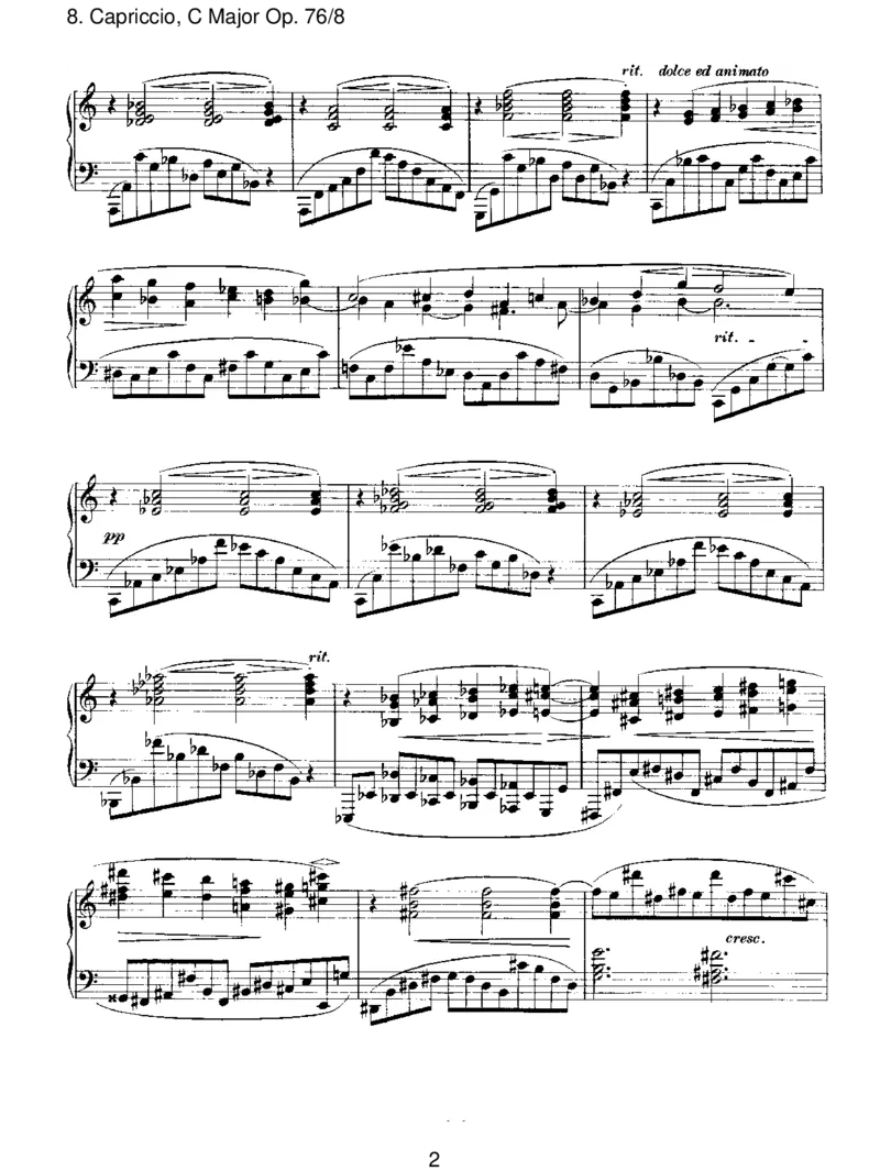 Capriccio,CMajorOp.76_8_一万首著名钢琴曲谱哈农贝多芬合集视频教学电子版高清无水印可打印_1古典钢琴知名音乐家谱_勃拉姆斯钢琴谱全集_III.ShorterWorks_EightPianoPiecesOp.76