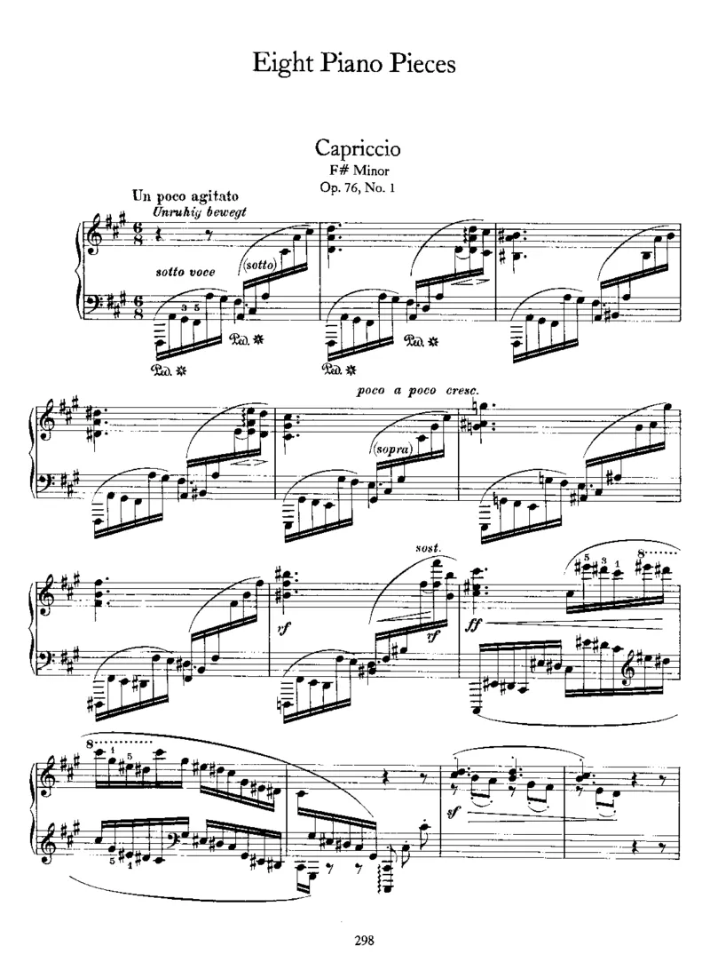 8PianoPieces,Op76_一万首著名钢琴曲谱哈农贝多芬合集视频教学电子版高清无水印可打印_1古典钢琴知名音乐家谱_勃拉姆斯钢琴谱全集_钢琴小品与间奏曲