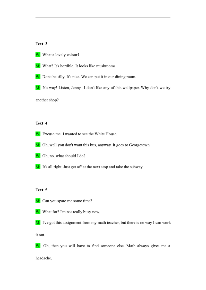 备考2024新高考英语听力(答案+文本)17_2024年5月_01按日期_1号_2024高考英语听力专题（80套模拟训练+历年真题）(附音频）_高考英语听力高分80套模拟训练