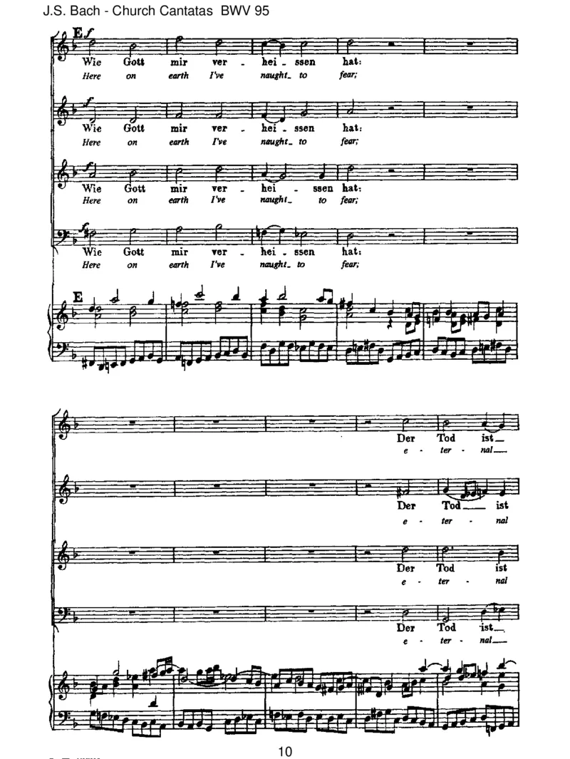 BWV95Christus,deristmeinLeben_一万首著名钢琴曲谱哈农贝多芬合集视频教学电子版高清无水印可打印_1古典钢琴知名音乐家谱_巴赫钢琴谱全集_J.S巴赫作品全集_JohannSebastianBach(1685-1750)巴赫