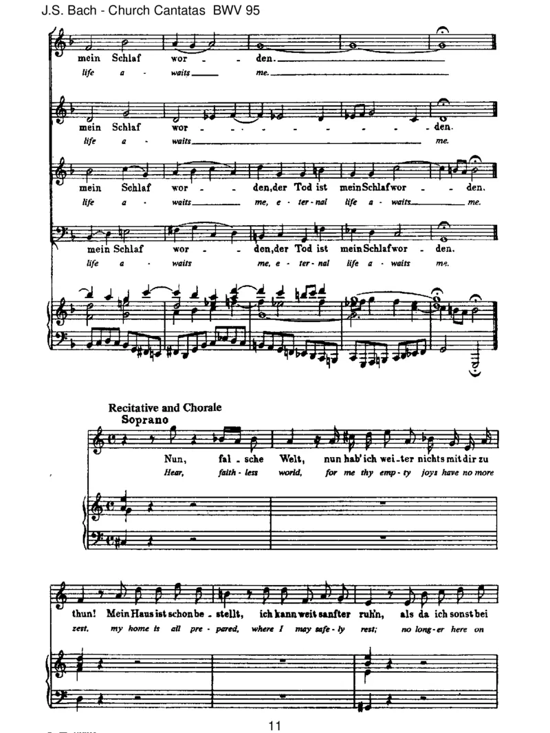 BWV95Christus,deristmeinLeben_一万首著名钢琴曲谱哈农贝多芬合集视频教学电子版高清无水印可打印_1古典钢琴知名音乐家谱_巴赫钢琴谱全集_J.S巴赫作品全集_JohannSebastianBach(1685-1750)巴赫