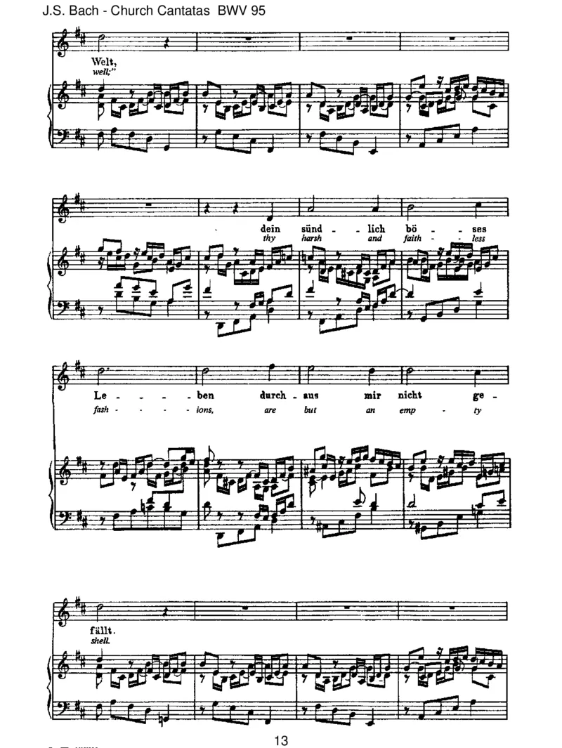 BWV95Christus,deristmeinLeben_一万首著名钢琴曲谱哈农贝多芬合集视频教学电子版高清无水印可打印_1古典钢琴知名音乐家谱_巴赫钢琴谱全集_J.S巴赫作品全集_JohannSebastianBach(1685-1750)巴赫