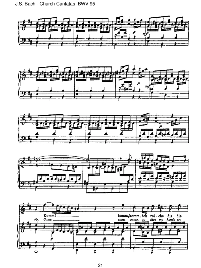 BWV95Christus,deristmeinLeben_一万首著名钢琴曲谱哈农贝多芬合集视频教学电子版高清无水印可打印_1古典钢琴知名音乐家谱_巴赫钢琴谱全集_J.S巴赫作品全集_JohannSebastianBach(1685-1750)巴赫