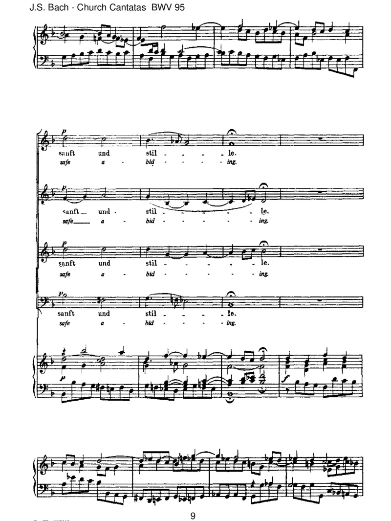 BWV95Christus,deristmeinLeben_一万首著名钢琴曲谱哈农贝多芬合集视频教学电子版高清无水印可打印_1古典钢琴知名音乐家谱_巴赫钢琴谱全集_J.S巴赫作品全集_JohannSebastianBach(1685-1750)巴赫