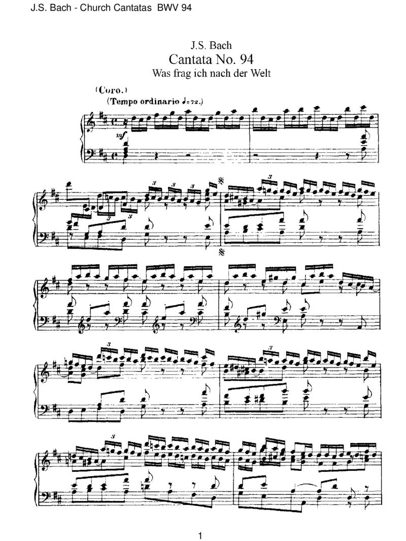BWV94WasfragichnachderWelt_一万首著名钢琴曲谱哈农贝多芬合集视频教学电子版高清无水印可打印_1古典钢琴知名音乐家谱_巴赫钢琴谱全集_J.S巴赫作品全集_JohannSebastianBach(1685-1750)巴赫