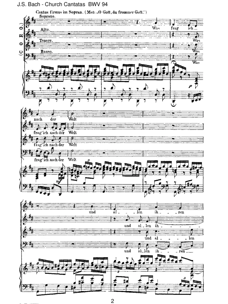 BWV94WasfragichnachderWelt_一万首著名钢琴曲谱哈农贝多芬合集视频教学电子版高清无水印可打印_1古典钢琴知名音乐家谱_巴赫钢琴谱全集_J.S巴赫作品全集_JohannSebastianBach(1685-1750)巴赫