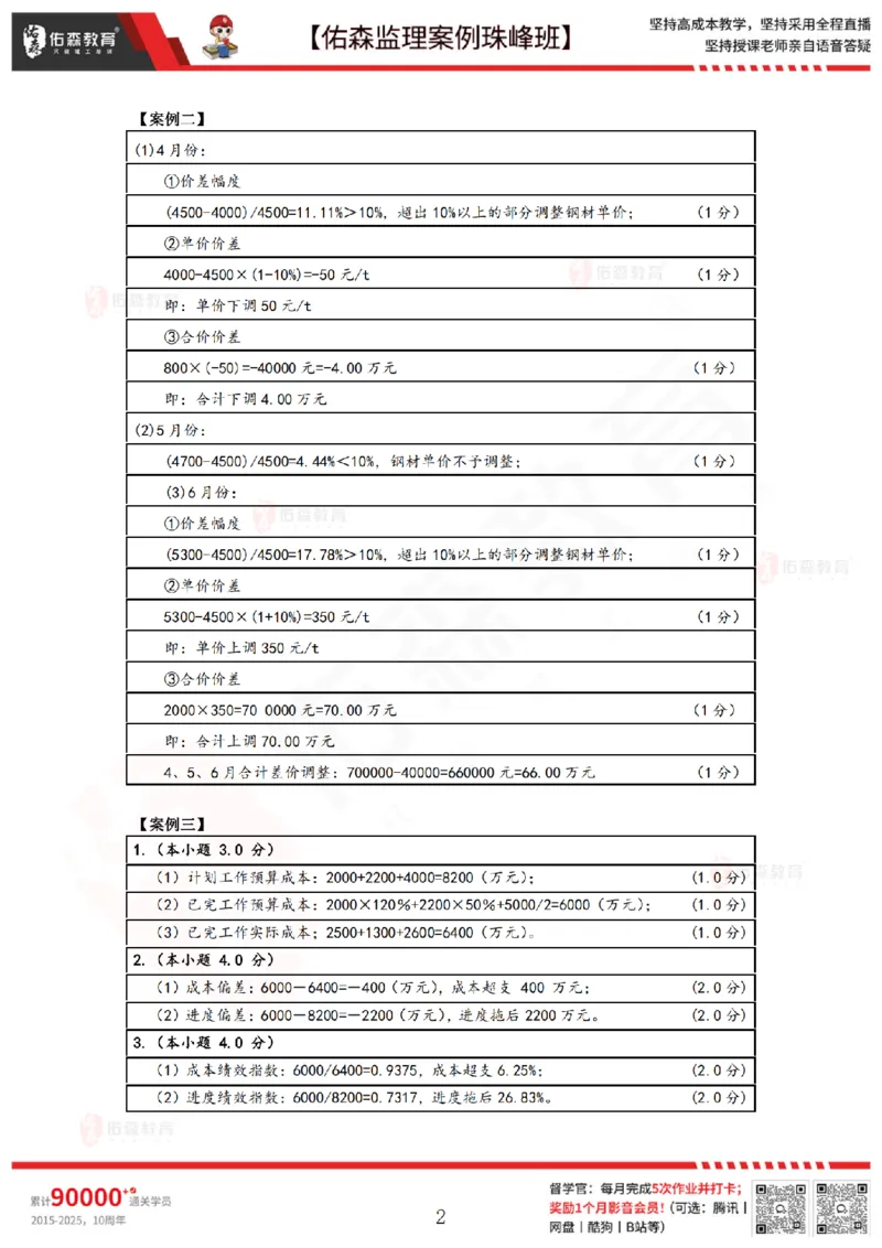 3月3日佑森监理案例珠峰班VIP作业答案_监理工程师_2025监理工程师_2025年监理工程师SVIP_2025年监理土建案例SVIP_02-基础精讲✿高端面授✿深度强化
