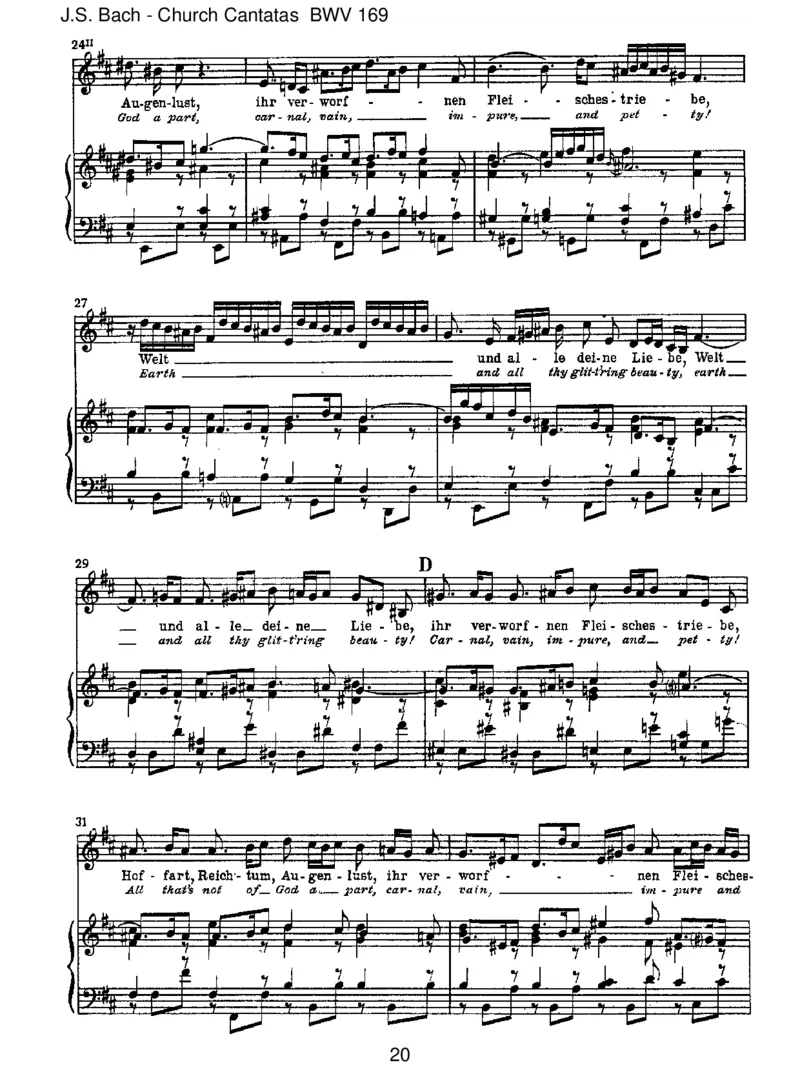 BWV169GottsollalleinmeinHerzehaben_一万首著名钢琴曲谱哈农贝多芬合集视频教学电子版高清无水印可打印_1古典钢琴知名音乐家谱_巴赫钢琴谱全集_J.S巴赫作品全集