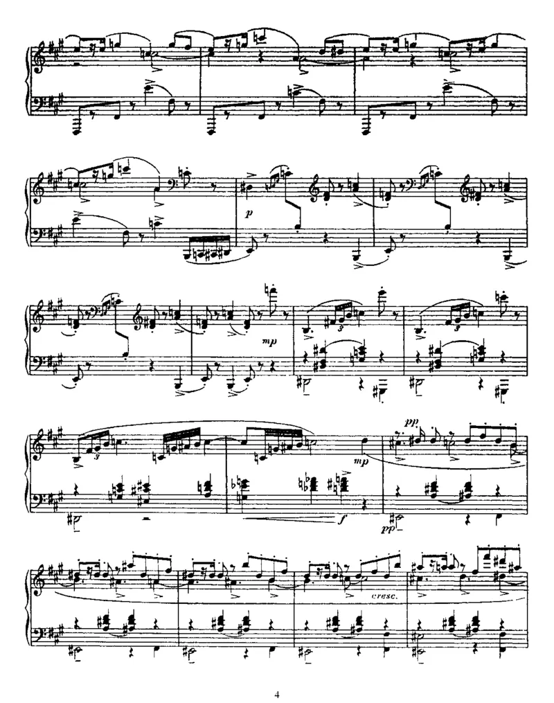 4Pieces,Op32_一万首著名钢琴曲谱哈农贝多芬合集视频教学电子版高清无水印可打印_1古典钢琴知名音乐家谱_普罗科菲耶夫钢琴谱全集_钢琴小品集