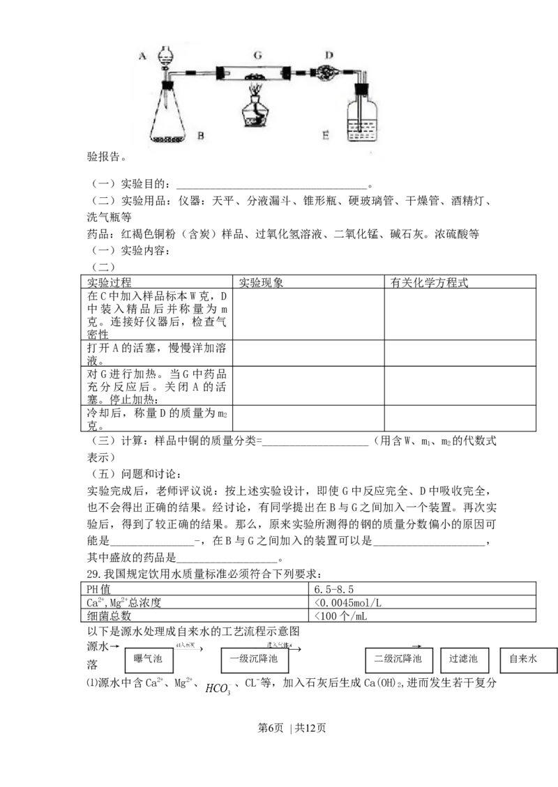 2000年上海高考化学真题及答案_化学高考真题试卷_旧1990-2007&middot;高考化学真题_1990-2007&middot;高考化学真题&middot;word_上海