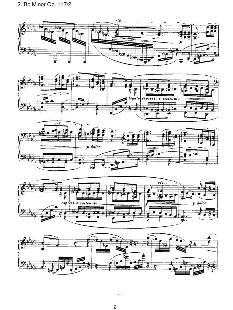 BbMinorOp.117_2_一万首著名钢琴曲谱哈农贝多芬合集视频教学电子版高清无水印可打印_1古典钢琴知名音乐家谱_勃拉姆斯钢琴谱全集_III.ShorterWorks_ThreeIntermezzosOp.117