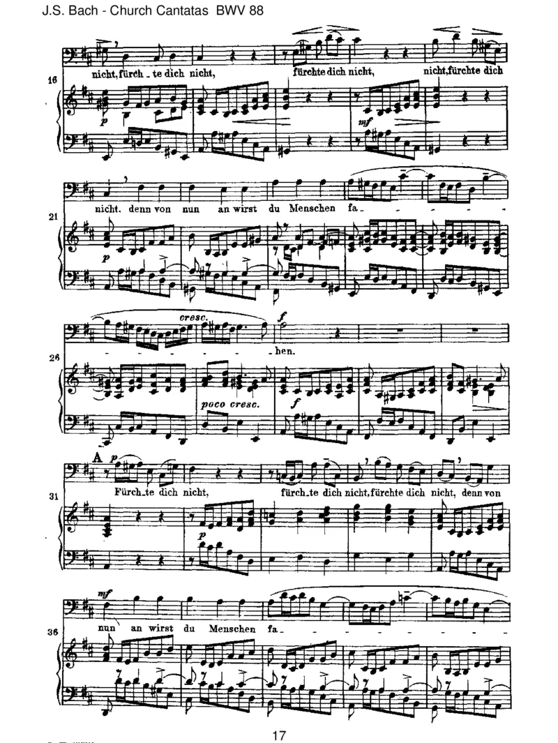 BWV88Siehe,ichwillvielFischeraussenden_一万首著名钢琴曲谱哈农贝多芬合集视频教学电子版高清无水印可打印_1古典钢琴知名音乐家谱_巴赫钢琴谱全集_J.S巴赫作品全集