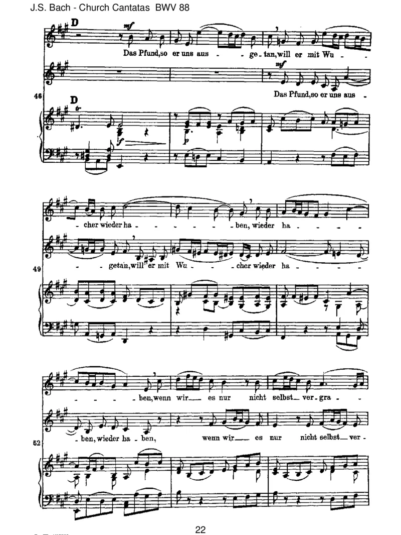 BWV88Siehe,ichwillvielFischeraussenden_一万首著名钢琴曲谱哈农贝多芬合集视频教学电子版高清无水印可打印_1古典钢琴知名音乐家谱_巴赫钢琴谱全集_J.S巴赫作品全集