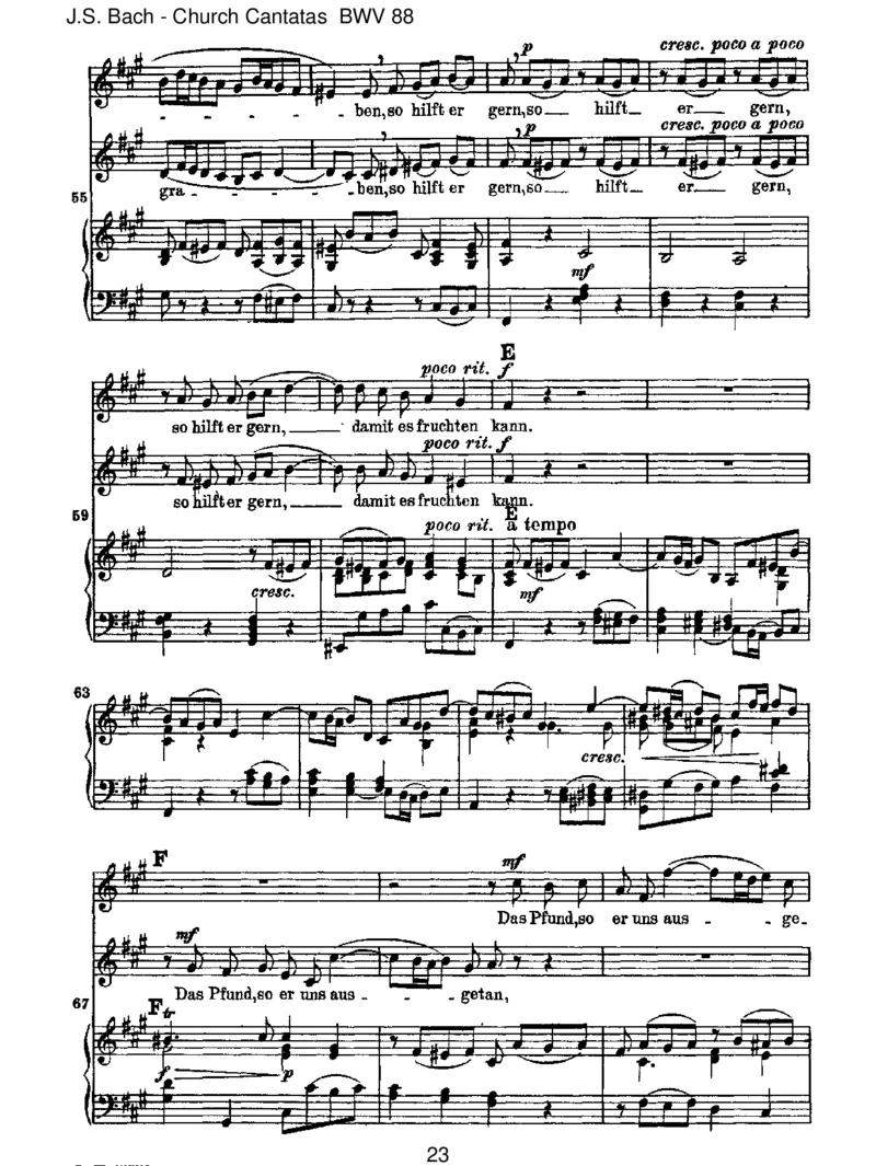 BWV88Siehe,ichwillvielFischeraussenden_一万首著名钢琴曲谱哈农贝多芬合集视频教学电子版高清无水印可打印_1古典钢琴知名音乐家谱_巴赫钢琴谱全集_J.S巴赫作品全集