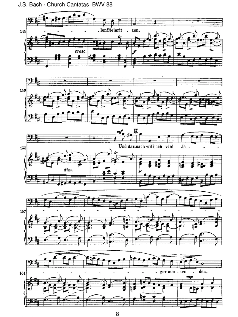 BWV88Siehe,ichwillvielFischeraussenden_一万首著名钢琴曲谱哈农贝多芬合集视频教学电子版高清无水印可打印_1古典钢琴知名音乐家谱_巴赫钢琴谱全集_J.S巴赫作品全集