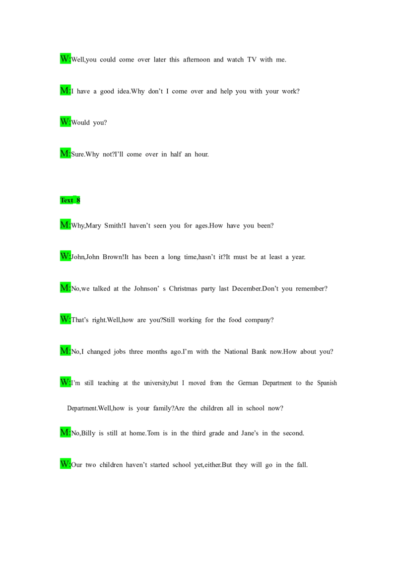 备考2024新高考英语听力(答案+文本)19_2024年5月_01按日期_1号_2024高考英语听力专题（80套模拟训练+历年真题）(附音频）_高考英语听力高分80套模拟训练_528