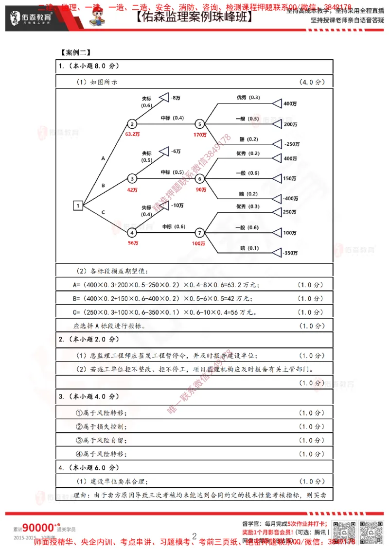 3月10日佑森监理案例珠峰班VIP作业答案_监理工程师_2025监理工程师_2025年监理工程师SVIP_2025年监理土建案例SVIP_02-基础精讲✿高端面授✿深度强化