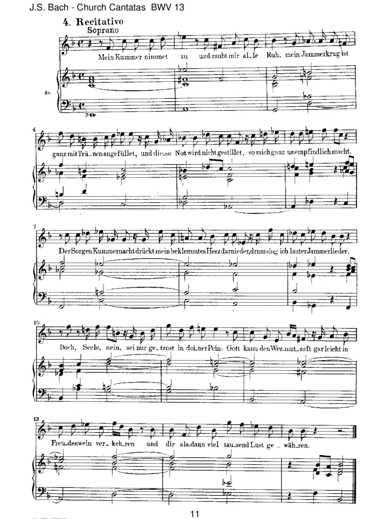 BWV13MeineSeufzer,meineTr_nen_一万首著名钢琴曲谱哈农贝多芬合集视频教学电子版高清无水印可打印_1古典钢琴知名音乐家谱_巴赫钢琴谱全集_J.S巴赫作品全集_JohannSebastianBach(1685-1750)巴赫